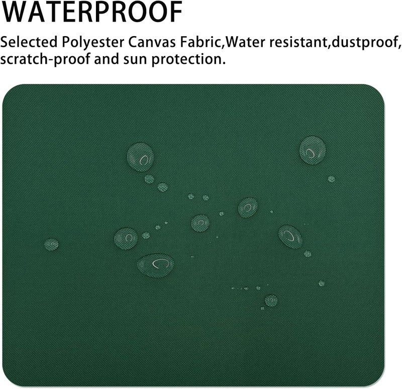 Gheeidau Canvas Repair Patch 9×11 Inch 3Pcs Waterproof Self-Adhesive Fabric Repair Patch for Tents,Boat Cover,Pop Up Canopy,Patio,Bags,Car Seats,Sofas,Furniture Cover(Dark Green) - Image 2